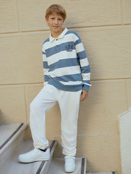 Polo Yaka ?izgili Erkek ?ocuk Ti??rt