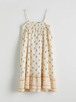 Kare Yaka K?z ?ocuk Elbise