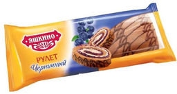 Яшкино, рулет бисквитный черничный, 200 г  фото 2