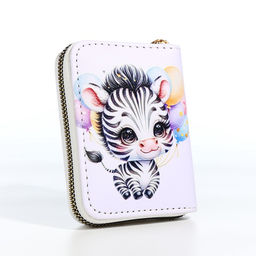Кошелёк на молнии «Зебра», белый