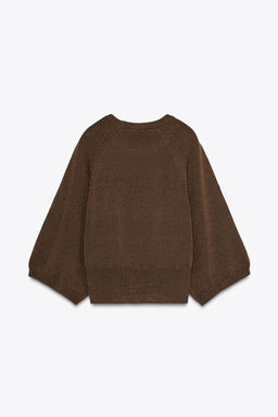 KNIT SWEATER WITH LOOSE-FIT SLEEVES - Zara фото 4