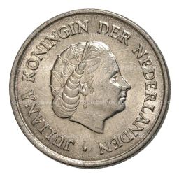 25 центов 1965 года Нидерланды