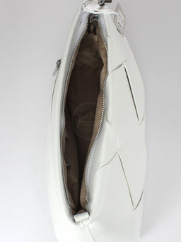 Сумка женская натуральная кожа GU 2033-6610, 1отд+карм/пер, плечевой ремень, белый SALE 259870 - Adelia фото 3