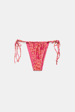 BRAGUITA BIKINI ESTAMPADO FLORES LAZADAS / Rosa - Zara фото 5