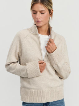 Вязаный джемпер на молнии / Zarina