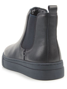 05-X30310A-7 DK. BLUE Ботинки демисезонные мужские (натуральная кожа, байка)