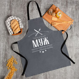 Фартук Доляна Любимый муж 70х60 см, 100% хл, 160г/м2