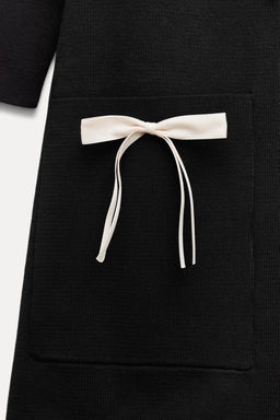 SHORT KNIT DRESS WITH BOWS - Zara фото 8