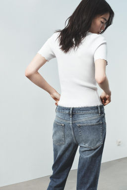 RIBBED KNIT TOP - Zara фото 9