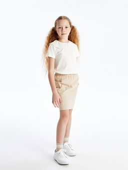 Beli Lastikli K?z ?ocuk Kargo Etek - Waikiki фото 2