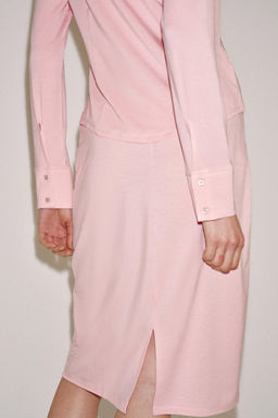 FALDA MIDI FLUIDA / Rosa - Zara фото 3