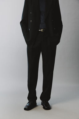 WOOL BLEND SUIT TROUSERS - Zara фото 2