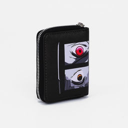 Кошелёк «Аниме» на молнии, отдел для карт, для монет, чёрный