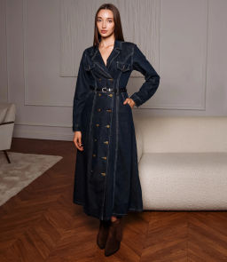 Джинсовое платье #КТ8523 (2), тёмно-синий