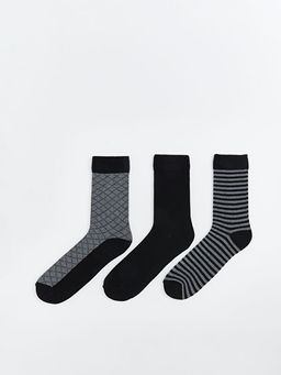 Desenli Erkek Soket ?orap 3l?