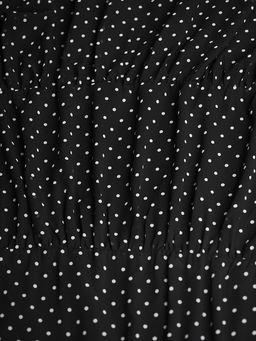 Шифоновая юбка в горох - Almond фото 6