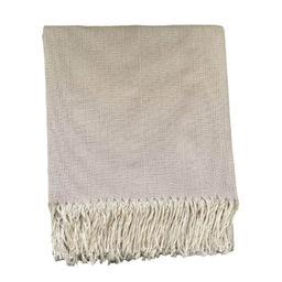 Плед Елочка 140х200см, бел/беж, хл 95%, пэ 5% - Paters фото 2