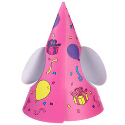 Цена за 6 шт. Колпак с ушками С Днем Рождения!, Минни Маус - Disney фото 3