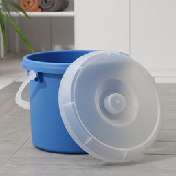 Ведро с крышкой, 15 л, d=30 см, h=28 см, МИКС