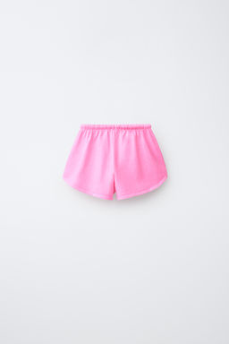 CONJUNTO JOGGING CAMISETA Y BERMUDA LISO / Rosa fl?or