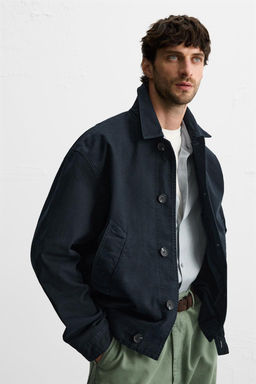 TEXTURED CANVAS JACKET - Zara фото 5