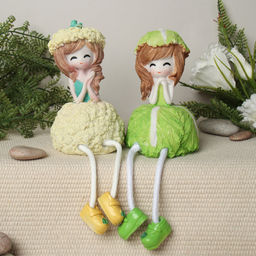 Фигурка Капуста висячие ножки 2 штуки набор 22 см / 9621 /уп 14/ - ГалеонТрейд фото 2