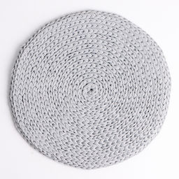 Салфетка на стол сервировочная, d=25 см, полиэфирное волокно, серый - Simaland фото 4