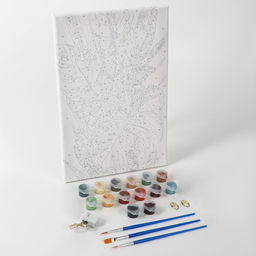 Картина по номерам с подрамником и поталью Тропики, 20*30 см