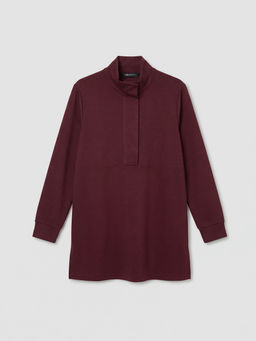 Dik Yaka Soft Touch Kad?n Sweatshirt Tunik