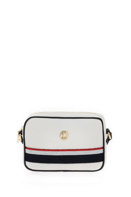 Женская белая сумка через плечо Неожиданная скидка в корзине