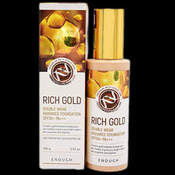 Enough Rich Gold Double Wear Radiance Foundation #23, 100ml - Тональная основа с золотом