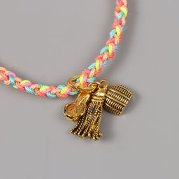 Браслет - талисман фэншуй «Косичка. Веник и совок», набор 5 шт., регулируемая длина