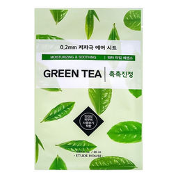 Etude Тканевая маска для лица с экстрактом зелёного чая / 0.2 Therapy Air Mask Green Tea, 20 мл  фото 3