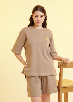 LSH25-1168 Шорты женские Тропикана (ЧЗ)