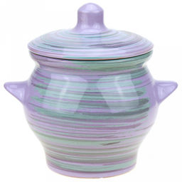 Горшок для жаркого керамический "№6" 0,65л, д12см "Лаванда", h12см (Россия)