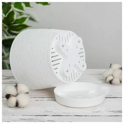 Кашпо Блюз (1,5л) Цв. Белый (Арт. КШ-8681) - Вмс фото 4