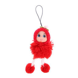 Ручка гелевая- прикол "Девочка в шапочке", цвет куклы КРАСНЫЙ