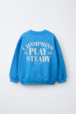 SUDADERA BORDADO TENIS / Azul?n - Zara фото 3