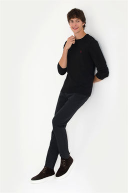 U. S. Polo Assn Мужской черный базовый свитер - U.s. polo assn фото 11