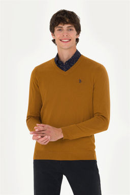 U. S. Polo Assn Мужской базовый свитер кокосового цвета