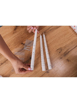 Цена за 5 шт. Ароматическая свеча парафиновая хозяйственная «Французская ваниль», 17×2 см, 40 г