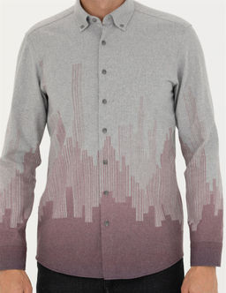 Bordo Slim Fit Uzun Kollu G_mlek - Pierre cardin фото 6
