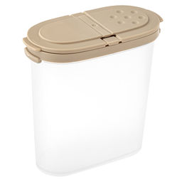 Контейнер для специй пластмассовый 270мл, 10х5х10,5см, латте (Россия)