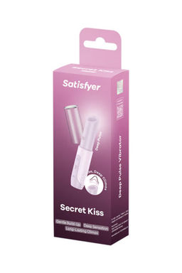 Мини-вибратор с 3D пульсацией Satisfyer Secret Kiss с USB-C зарядкой, силикон, ABS, розовый, 13 см