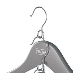 VAL JB-16614S10 Вешалка дер., 44.5*23*1.2см, набор10шт., c перекл.,крюч.д/экон.места, JAPANESE BLACK, шт - Valiant фото 2