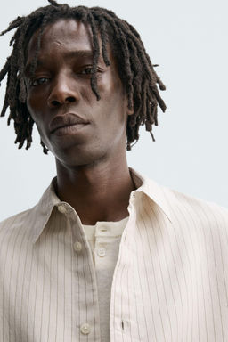 STRIPED RELAXED FIT SHIRT - Zara фото 6