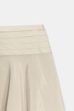 FALDA ASIM?TRICA VOLANTES ZW COLLECTION / Beige / Verde - Zara фото 8