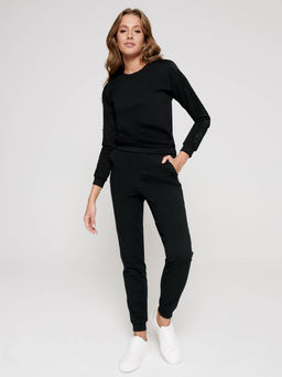 CONTE Хлопковый свитшот с легким мерцанием люрекса LD 1051 shiny black - Conte elegant фото 6