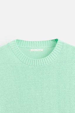 TEXTURED KNIT T-SHIRT - Zara фото 9