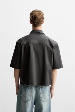 BOXY FIT OVERSHIRT WITH POCKET - Zara фото 11